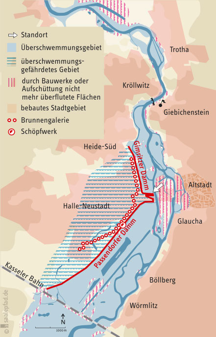 Hochwasser in Halle